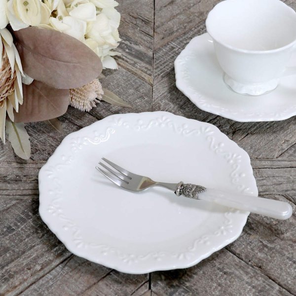Plate Provence, white - Chic Antique
