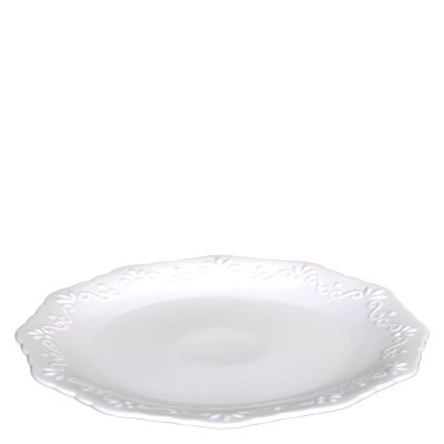 Provence-romantic-dinnerplate-in-white-porcelain-from-Chic-Antique