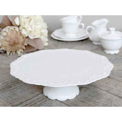 Provence-romantic-cake-plate-white-porcelain
