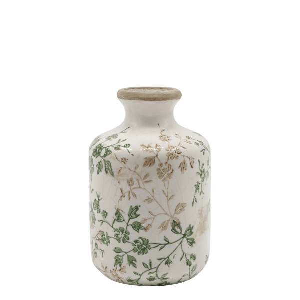 Grasse bottle-shaped vase with an intricate branch motif from Chic Antique.