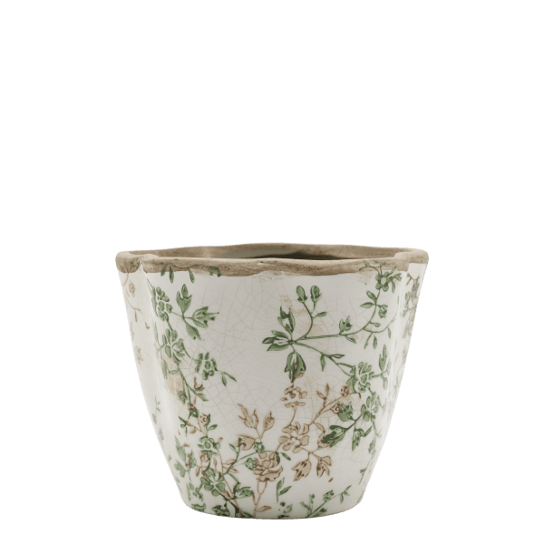Grasse pot in small with squiggly branch pattern from Chic Antique.