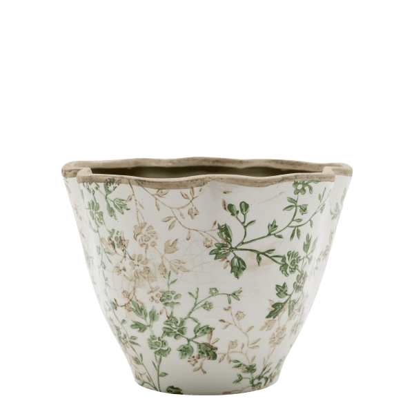 The large Grasse pot with an intricate branch pattern from Chic Antique.