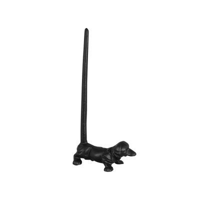 hushållsrullehållare-hund-svart