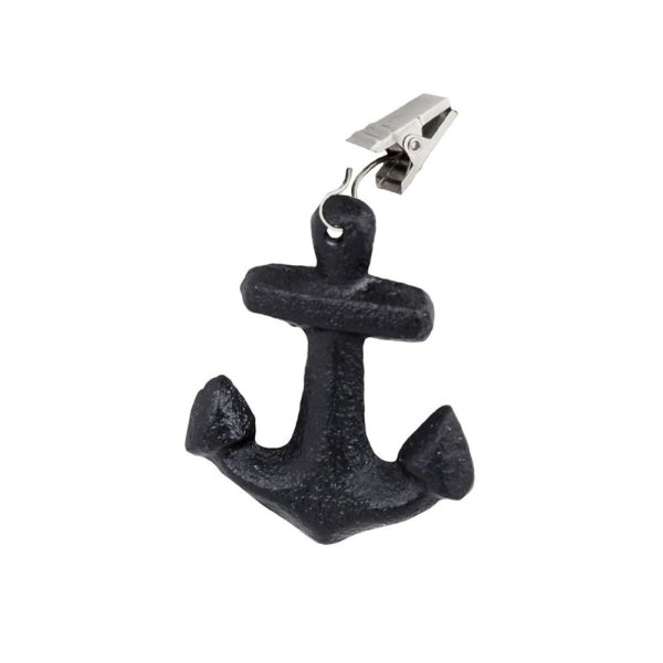 Cloth weight Anchor, 4-pcs, black - Strömshaga