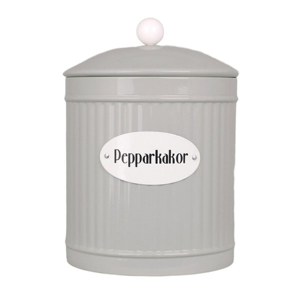 Plåtburk Hugo Pepparkakor, beige - Strömshaga