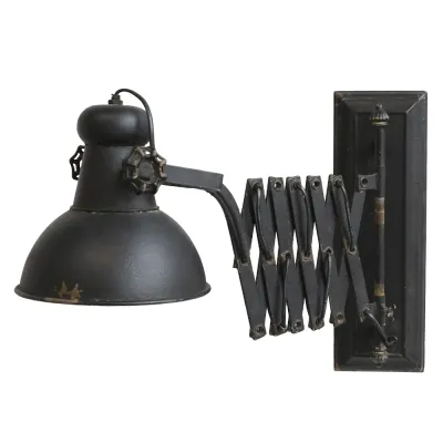 justerbar-vägglampa-factory-antiksvart