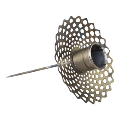 crown-candleholder-spear-antique-brass