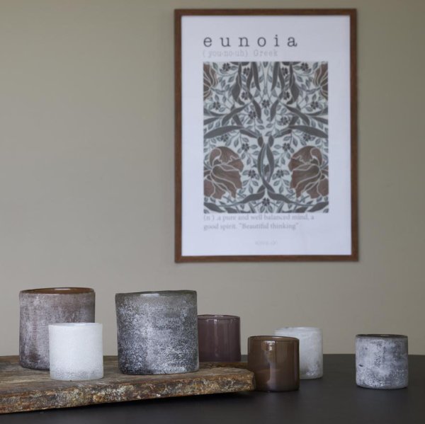 Lantern Bungenäs, frosted grey - Boel & Jan