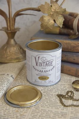Vintage paint, Guld metallic, 200 ml - Jeanne d'Arc Living
