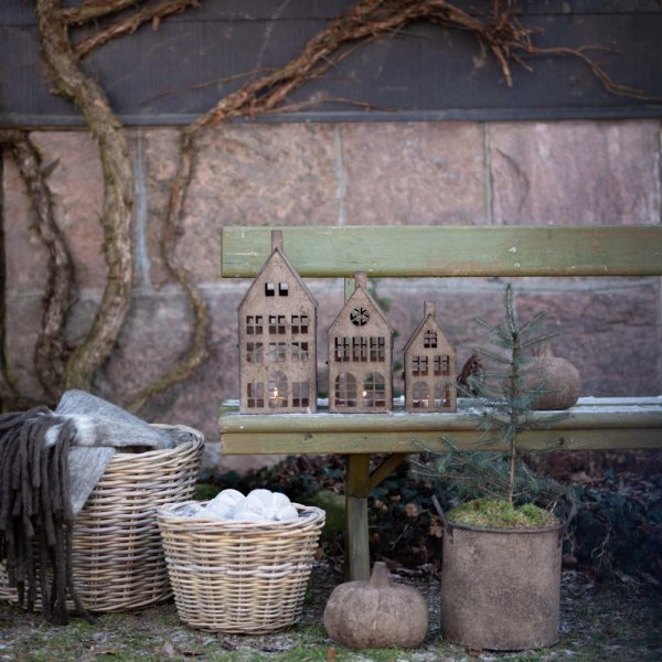 Lanterns Village, rust, 3-set - Wikholm Form