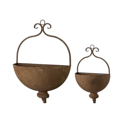 väggampel-i-rostbrun-metall-2-set