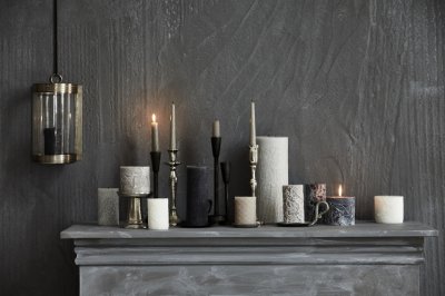 Ljuslykta Dante, antique white, 9 cm - Lene Bjerre