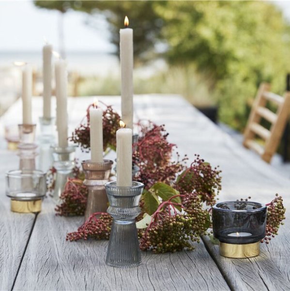 Votive Miy, H7,5 cm, Dark Grey & Light Gold - Lene Bjerre