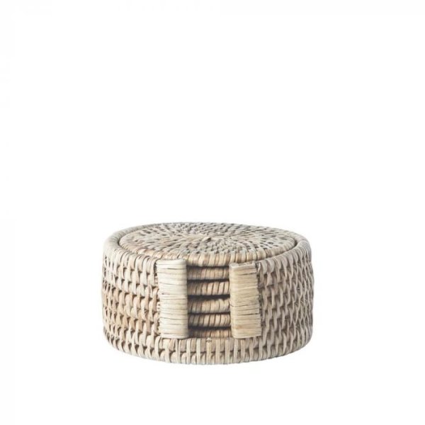 Glasunderlägg Norah, Ø12 cm, natur - Lene Bjerre