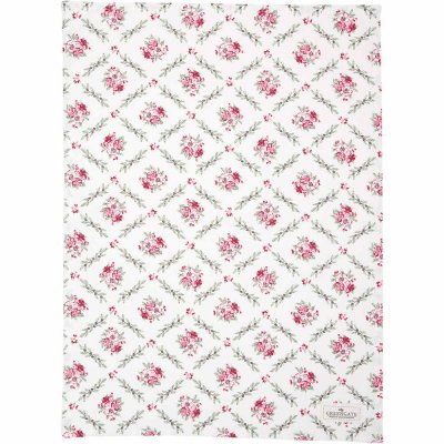 gry-tea-towel-with-flower-pattern-in-squares