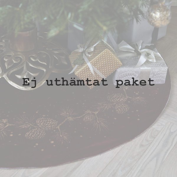 Avgift ej uthämtat paket+hemlev