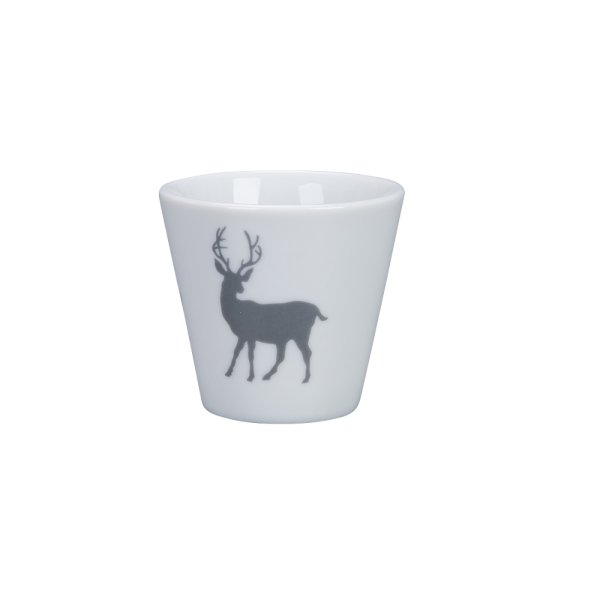 Espresso cup Winter Lodge, White & Grey - Krasilnikoff