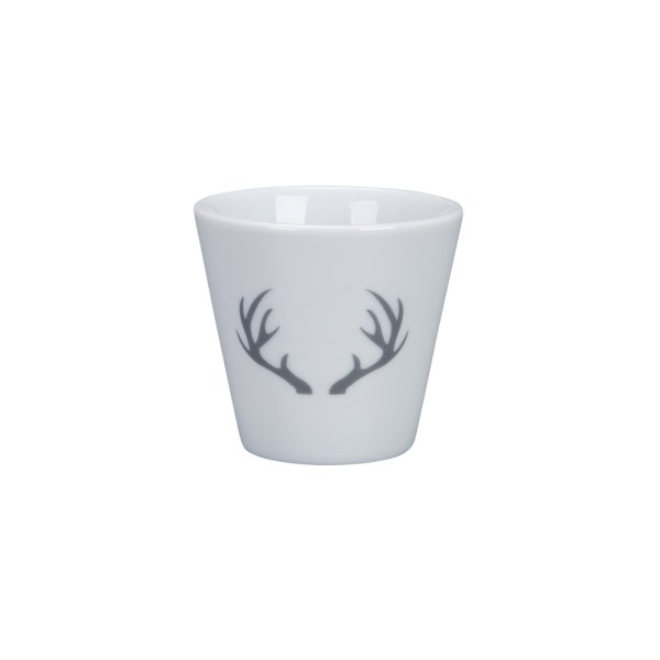 Espresso cup Winter Lodge, White & Grey - Krasilnikoff