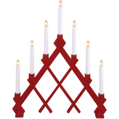 adventsljusstake-rut-mörkröd