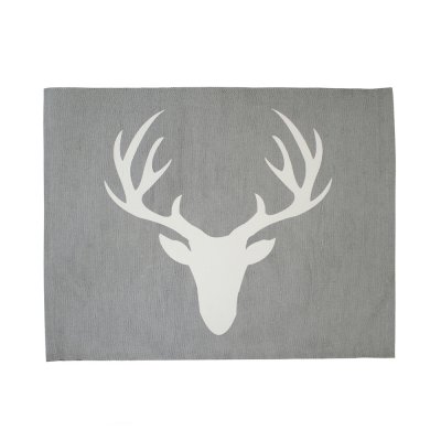 grå-bordstablett-med-vitt-hjorthuvud