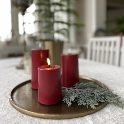 bordeaux-LED-candle-height-10cm