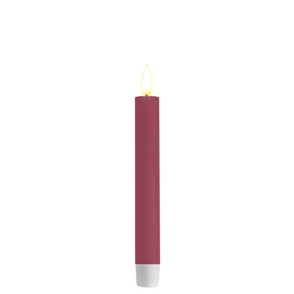 LED Kronljus rustik, H15 cm, 2-pack, Magenta - Deluxe Homeart