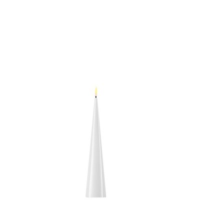 LED-cone-candle-glossy-h20cm-white