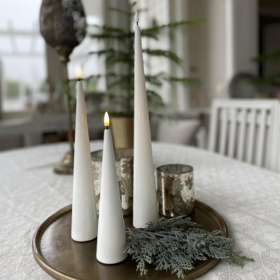LED-cone-candle-glossy-h20cm-white