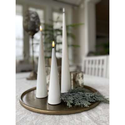 LED-cone-candle-glossy-h20cm-white