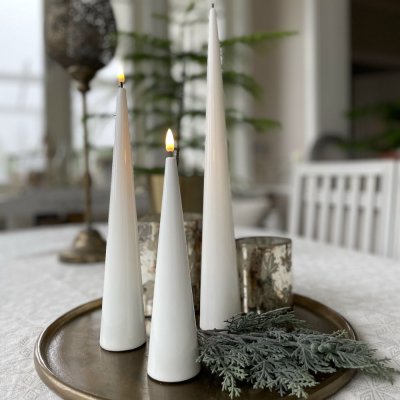 LED-cone-candle-glossy-h20cm-white