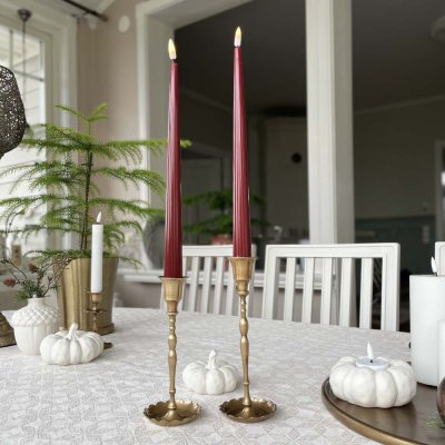 LED-dinner-candle-glossy-h28cm-bordeaux