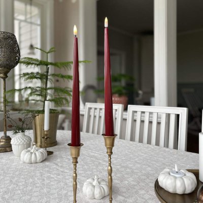 LED-dinner-candle-glossy-h28cm-bordeaux