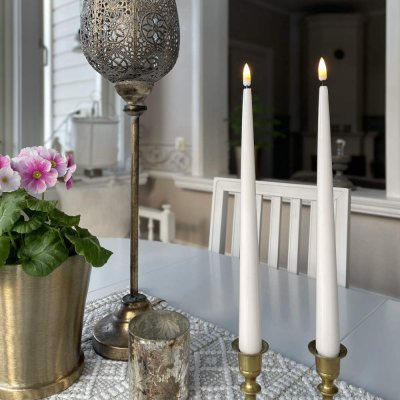 LED-kronljus-lackad-h28cm-creme