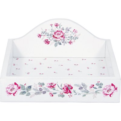 wooden-napkin-tray-in-white-with-flower-motif