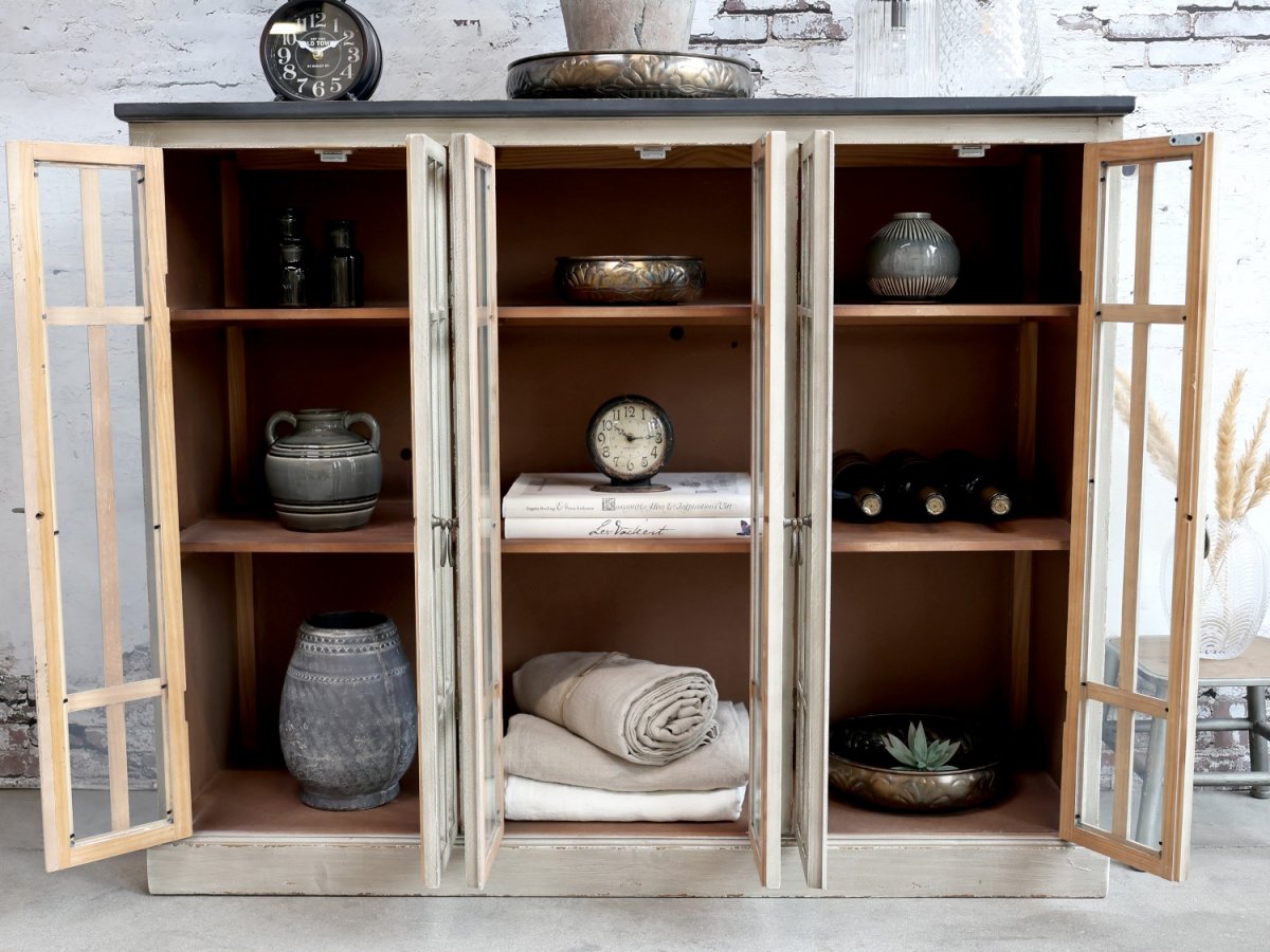 Vitrine with 6 - Chic hatches Antique