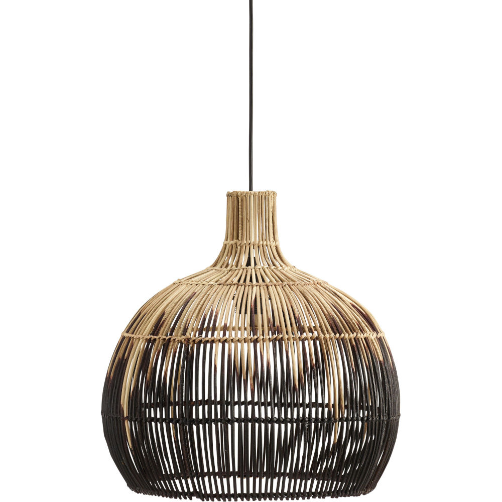 Taklampa Martha, Ø38,5 cm, Natur & Svart - PR Home