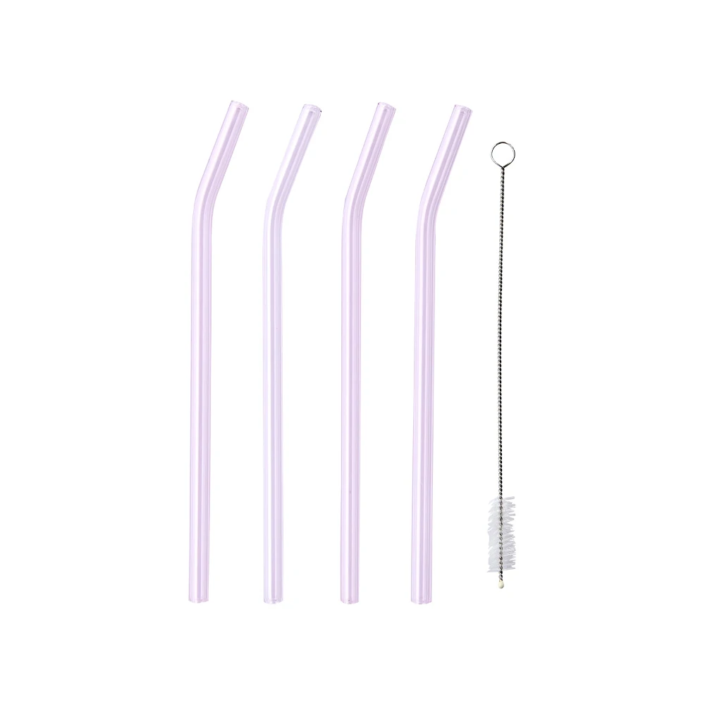 Sugrör Cocktail, 4-pack, rosa - Affari