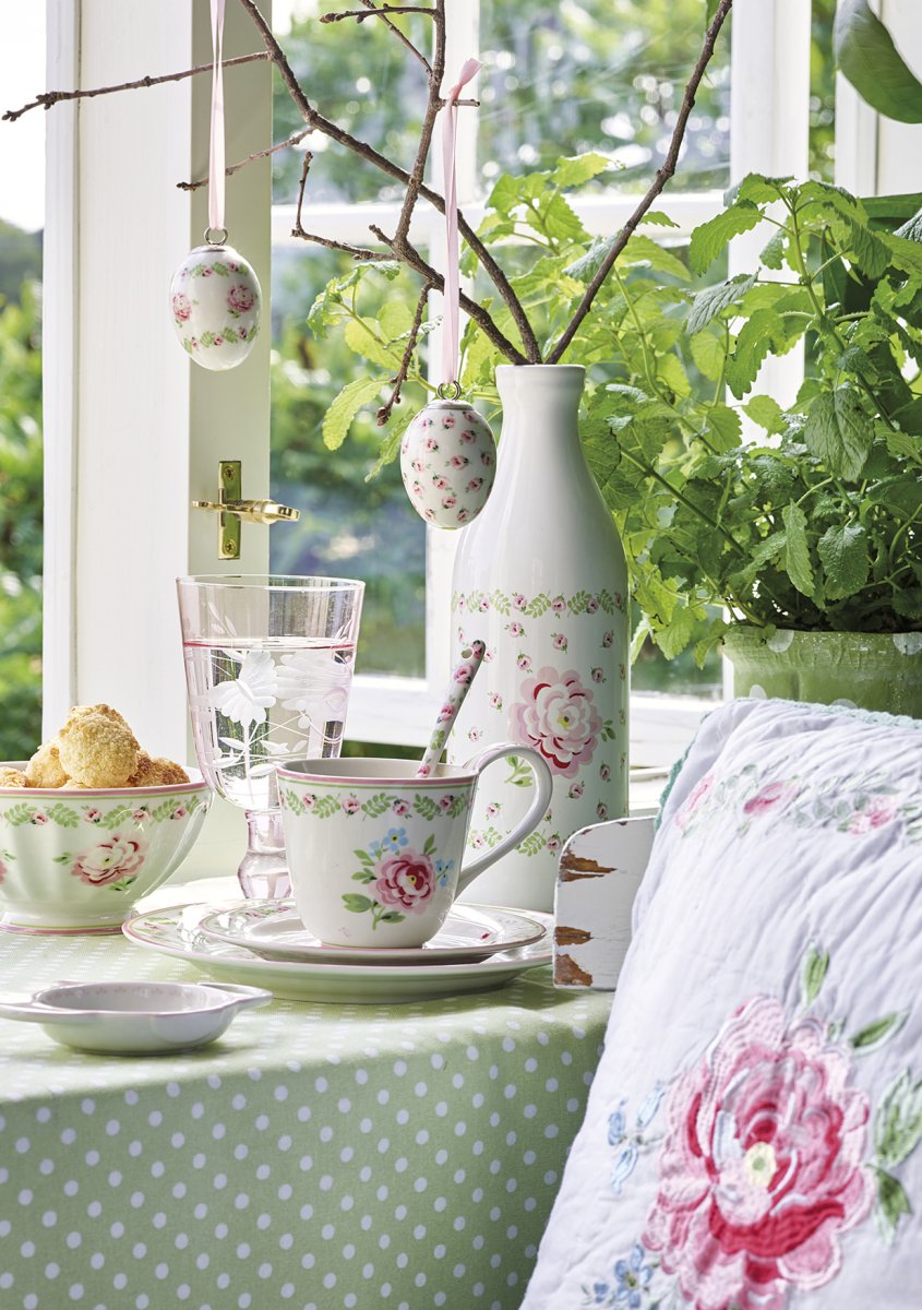 GreenGate Cup & Saucer Lily Petit White